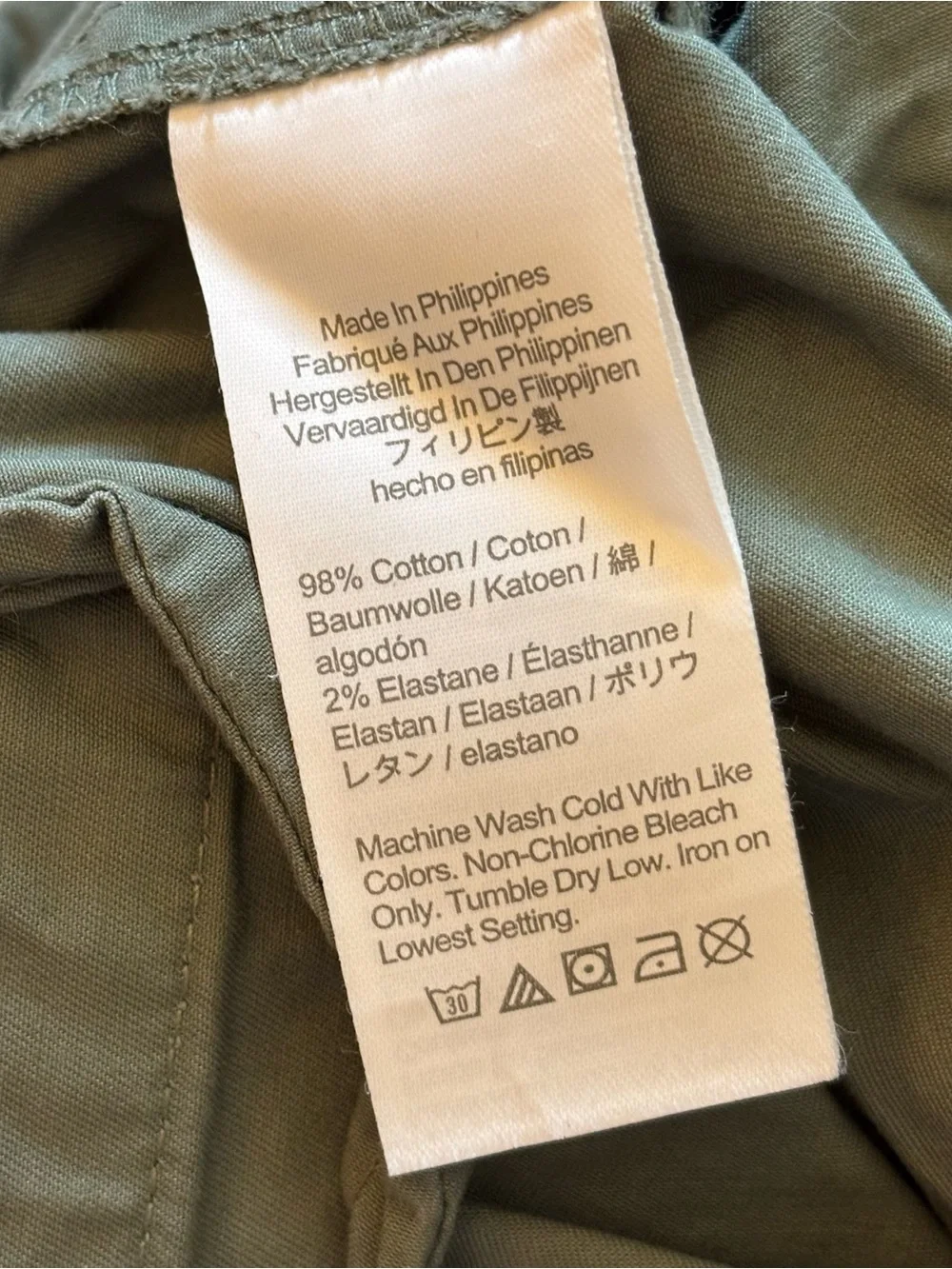 J. Crew Green High Rise Cotton Pants